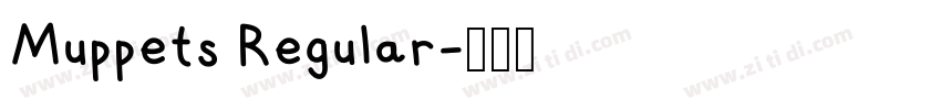 Muppets Regular字体转换